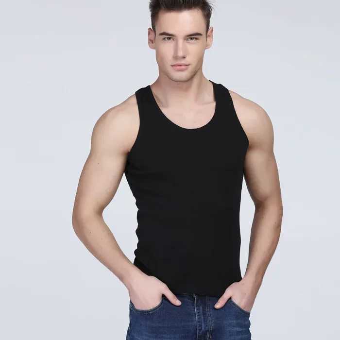 Men Muscle Vests Cotton Underwear Sleeveless Tank Top Solid Muscle Vest Undershirts O-neck Gymclothing Bodybuilding Tank TopsT250318