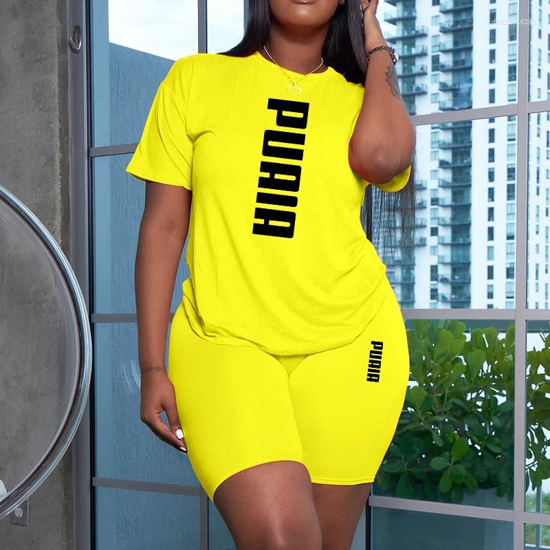 Women's Tracksuits Women Casual Sports Outfits Summer Home Outdoor Comfortable Cool Shorts Tracksuit 2pcs Set Urban Fashion Short Sleeve