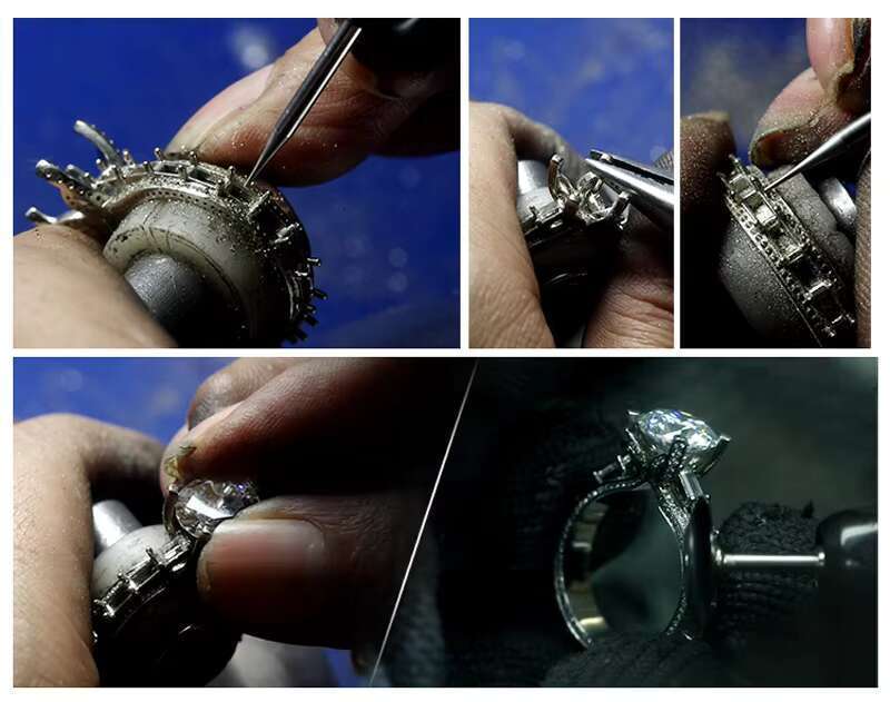 Jewelry Trendy Sterg Sier Iced Out VVS Moissanite Dia Engagement Custom HipHop Letter Ring for Men