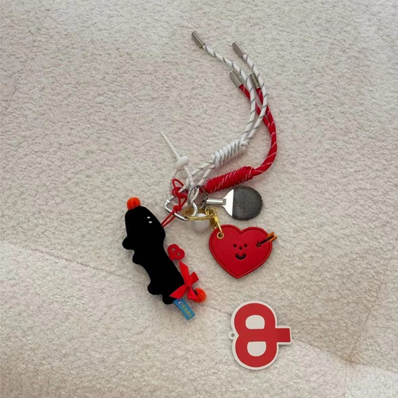 DHXJ Charms Key Chain with Handmade Rope Sporty Style Bag Baseball Decor Casual Cool Trendy Fashion Pendant 250102