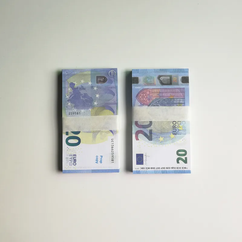 3pack Party Supplies Fake Money Banknote 5 10 20 50 100 200 500 US Dollar Euros Realistic Toy Bar Props Currency Movie Money Faux-billets Copy 100 PCS