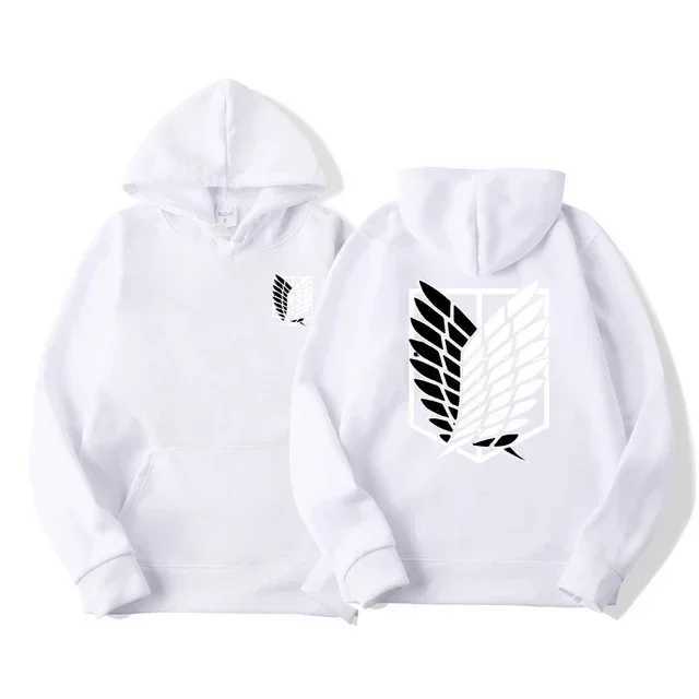 Attack on Titan Mens Hoodie Anime Hoodies Men and Women Streetwear Pullover Harajuku Shingeki No Kyojin Hoodies SweatshirtT250307