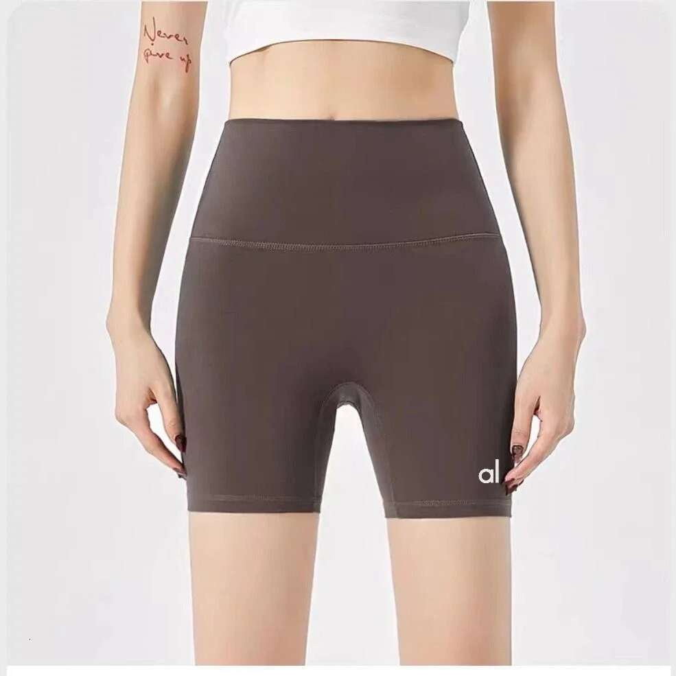 Alphaete Fiess Women's Gym Sports Tight Running Shorts Three-Point Quick-Drying Elastic High Waist Hip Pants
