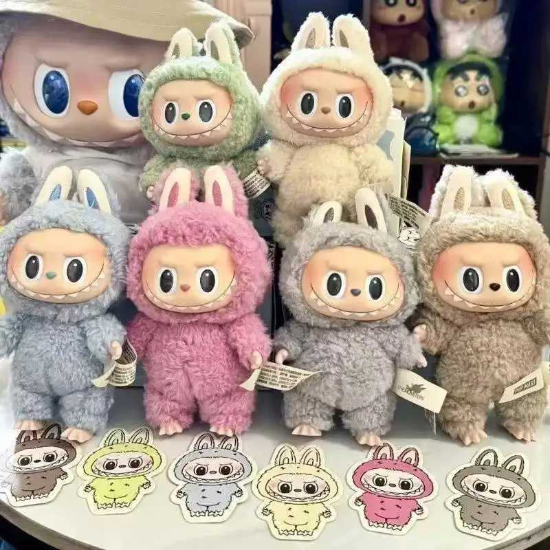 Labubu The Monsters Pendant Generation Macarone Anime Figure Pvc Toys Cute Labubus Doll Keychain Accessories Kid Birthday GiftsC250310