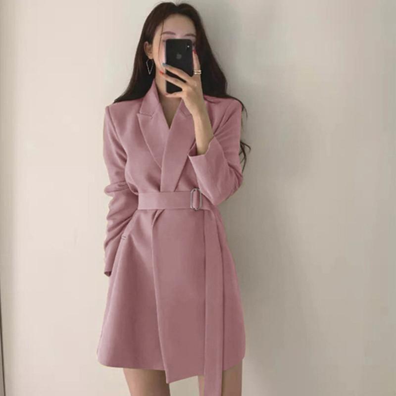 P36Stylish Korean Influenced Women's Coat for Spring & Autumn - Modern Urban Look
