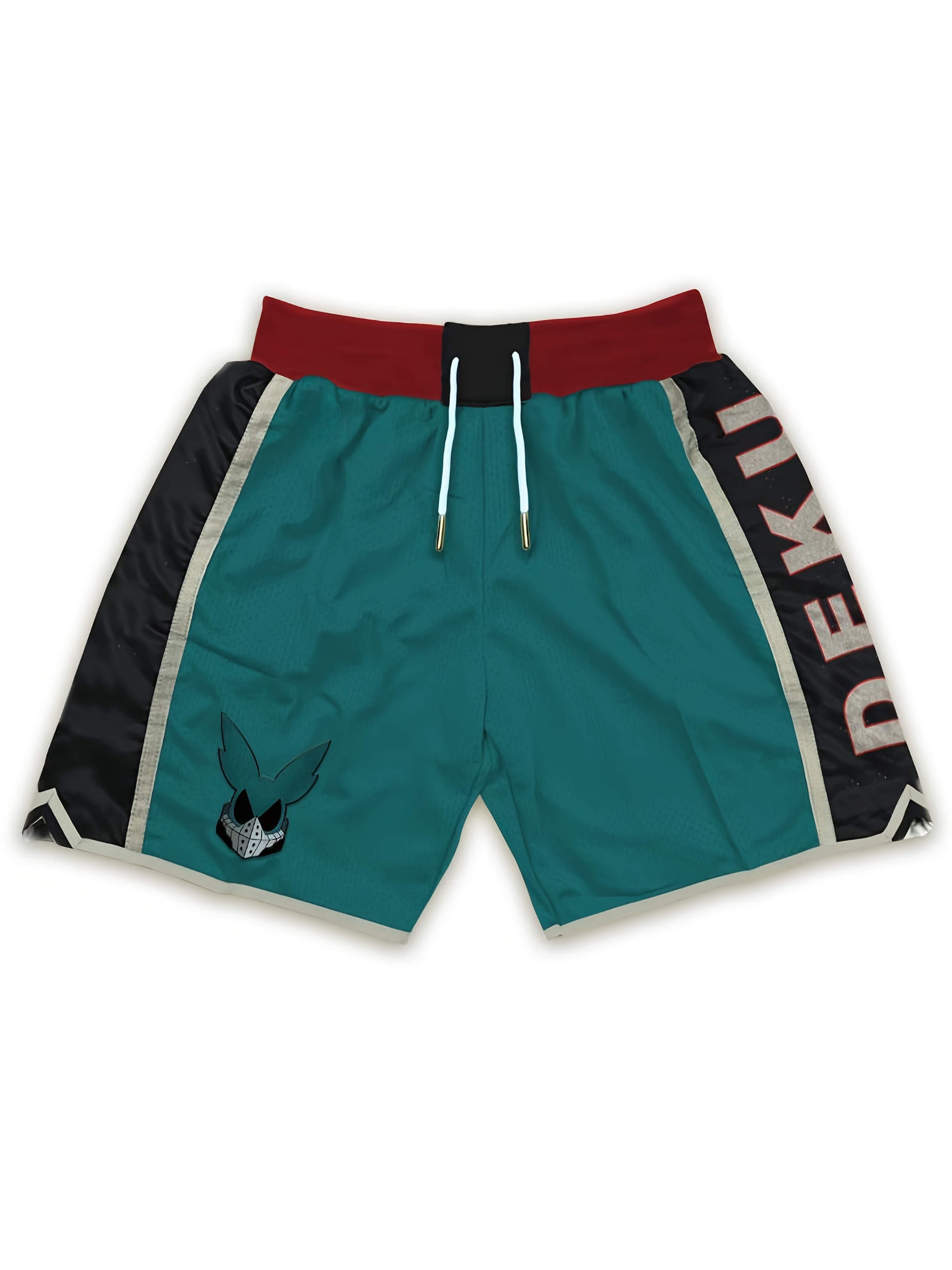 Men's Casual Sports Shorts with Cartoon Print, Running Shorts Loose Fit Street Style Drawstring Shorts with Pockets for Daily Wear Fitness Gym Ba