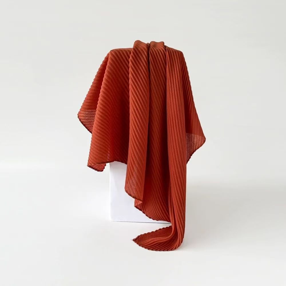 T241 Spring and Summer New Pure Color Cotton and Linen Silk Scarf Female Dopamine Bright Color Scarf Headband