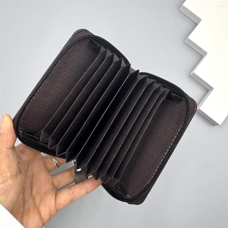 2025 NEW Card Holders 11 Detents Cards PU Business Bank Credit Bus ID Holder Cover Coin Pouch Wallets Bag Organizer zhanyishengli