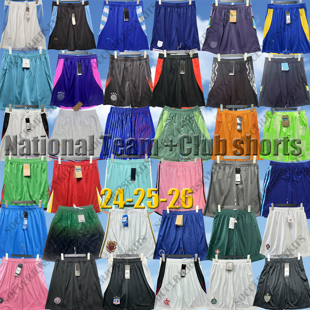 2024 2025 AC Soccer shorts Colo Germany Portugal England Croatia football pants Italy spain brazil paris inter miamis Flamengo Palmeiras So Paulo Mineiro shorts