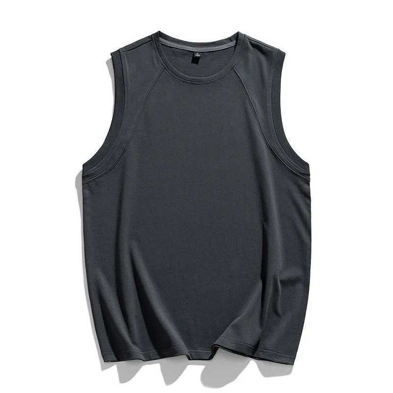 Tank Top Mens Summer Thin Outerwear Fitness Hurdle Breathable Camisole Loose Quick Drying Sleeveless T-shirtT250318