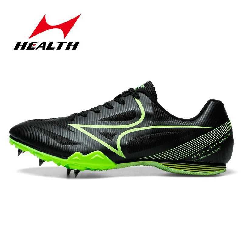 Health Breathable Men Track Field Sprint Spikes Professional Fl-length Middle Distance Race Triple Jump High Jump SneakersC250307
