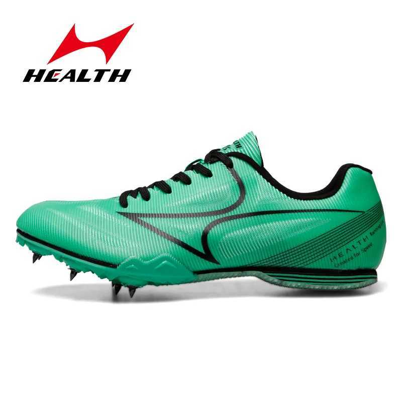 Health Breathable Men Track Field Sprint Spikes Professional Fl-length Middle Distance Race Triple Jump High Jump SneakersC250307
