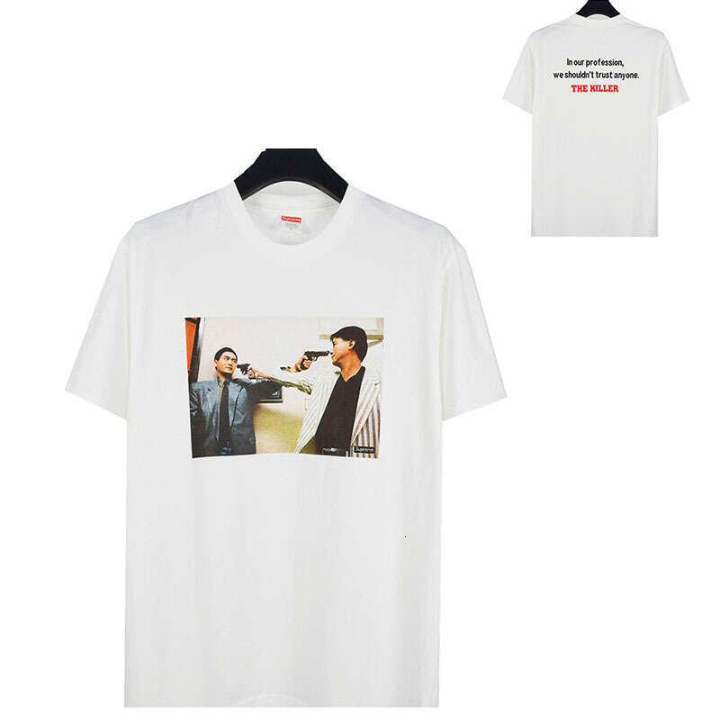 American Fashion Brand Pure Cotton High Street Short Sleeved Summer T-Shirt For Men And Women Loose Casual Top