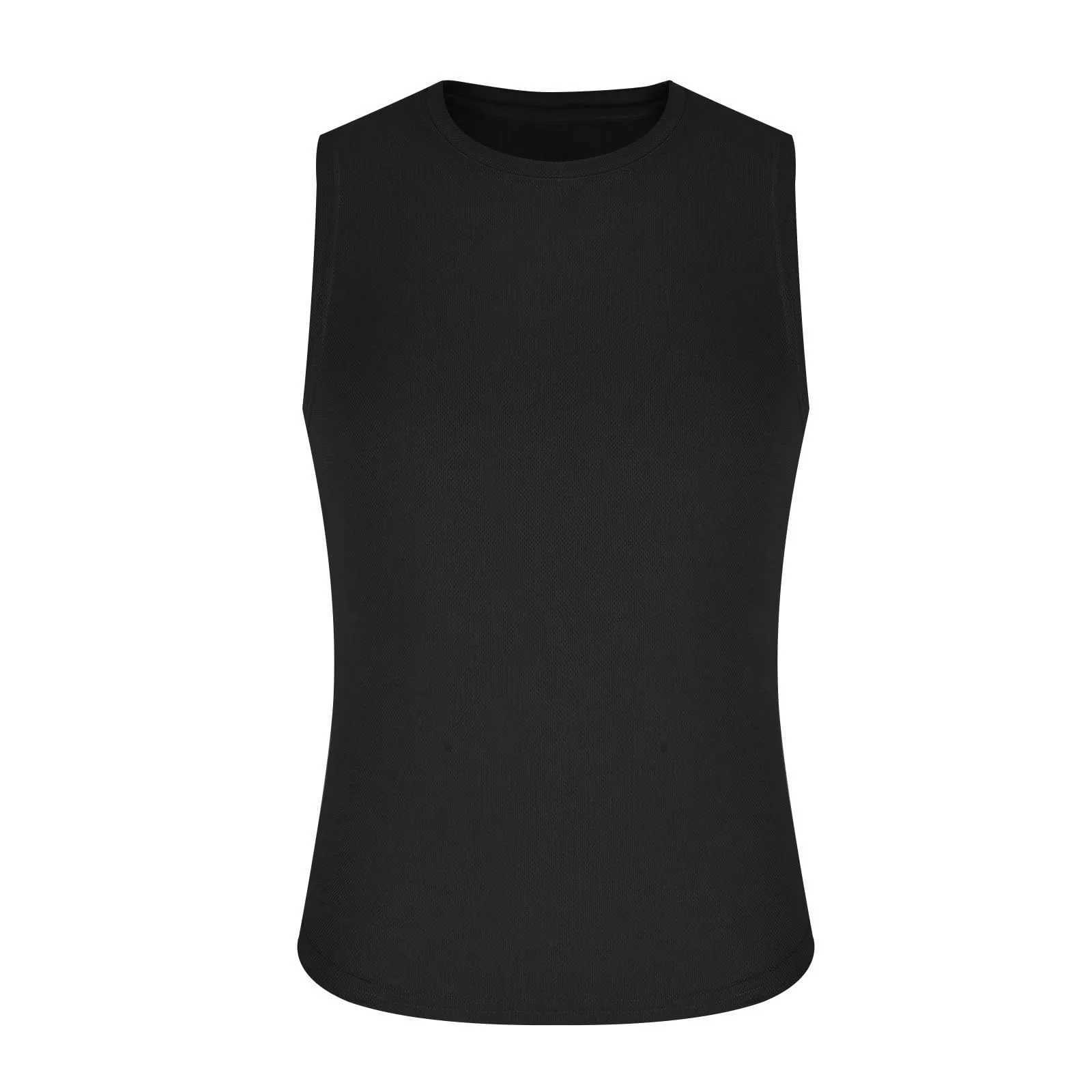 Summer Mens Sports Training Vest Fitness Basketball Sleeveless Shirt Exercise Mesh Quick Dry Running Gym Fitness Men Tank TopT250318