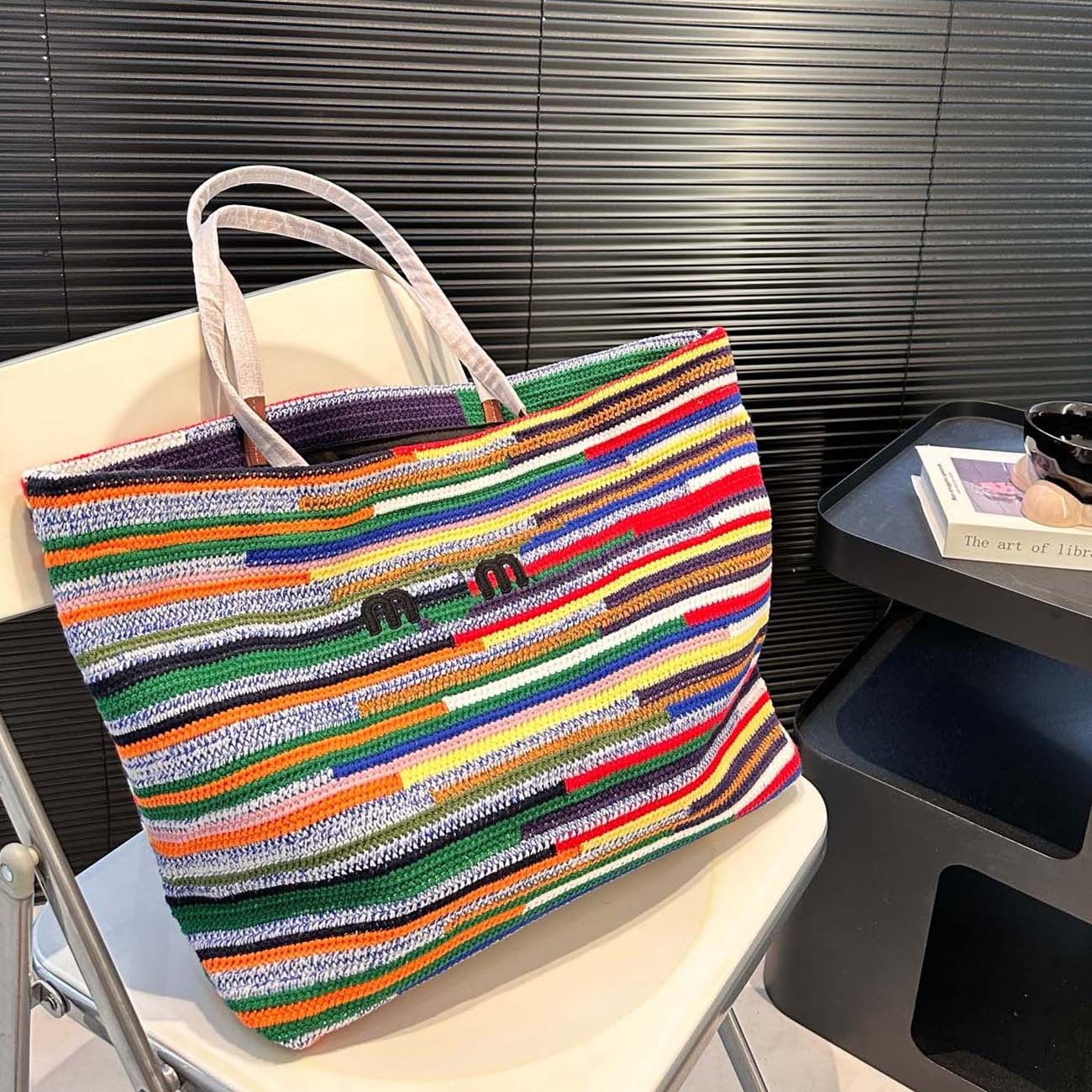 Beach Bag Designer Bag Tote Straw Bag Summer Travel Shopping Handbags Basket Hollow Out Woven Letter Shoulder bags Large Capacity Handle Casual Vacation Purse