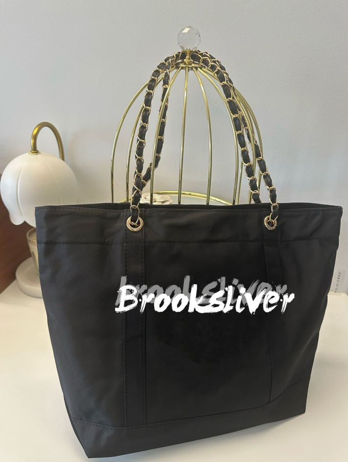 Storage Bags 40X35X10cm Nylon Shopping bag printed fashion beach Travel tote Sequin C classic makeup Organization