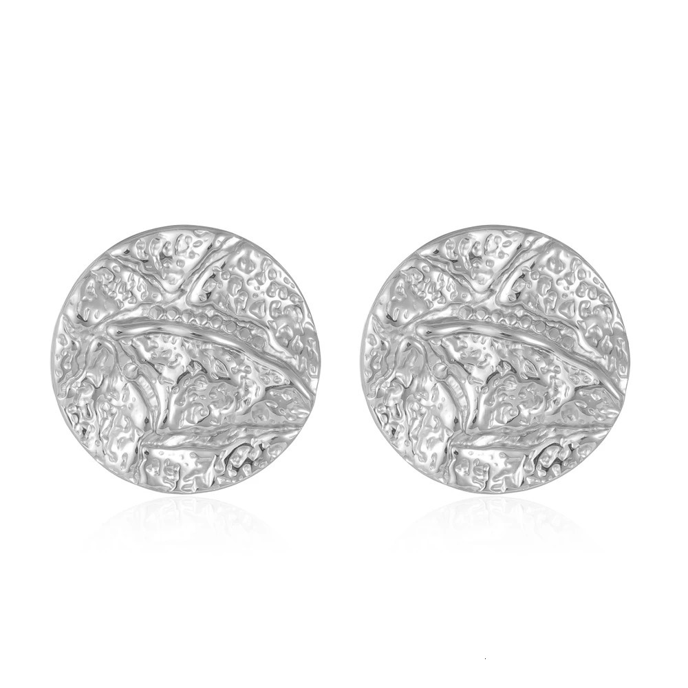 large disc womens fashion thick section waterproof earrings trend high-grade stainless steel jewelry party gifts 250303