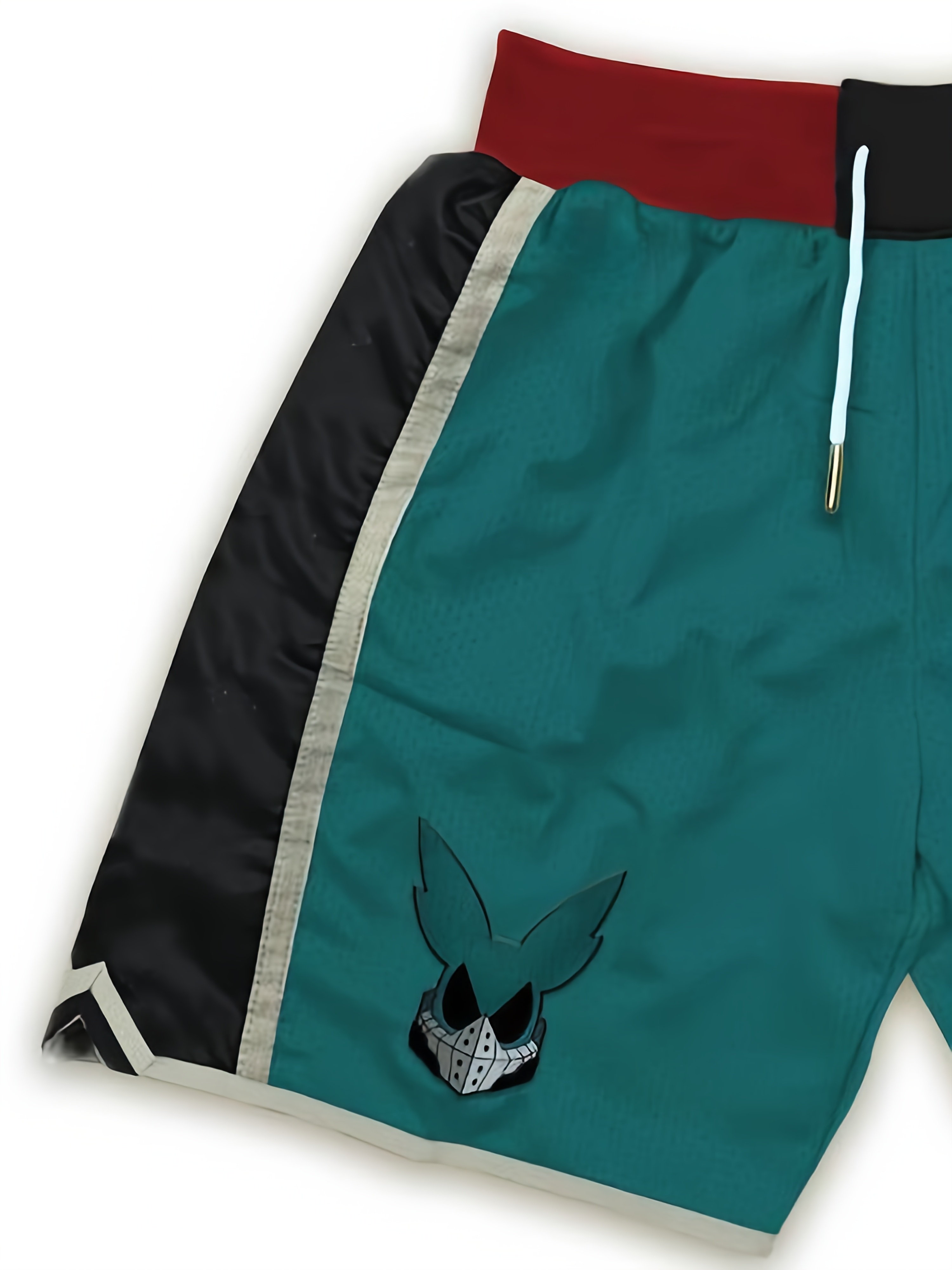 Men's Casual Sports Shorts with Cartoon Print, Running Shorts Loose Fit Street Style Drawstring Shorts with Pockets for Daily Wear Fitness Gym Ba