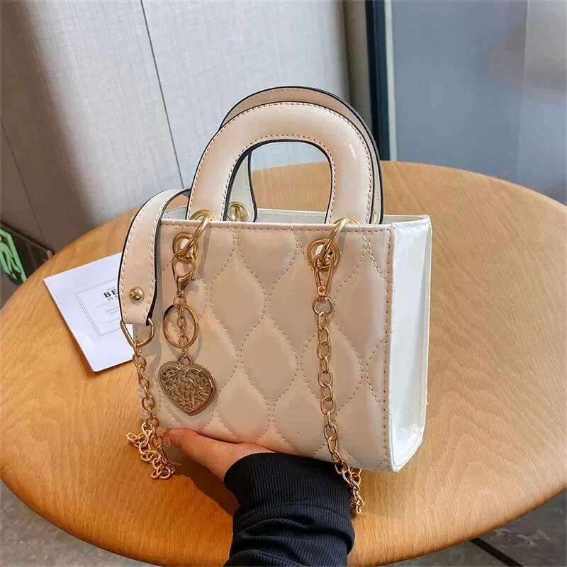 Handbag Brand Totes High Quality Fashion Classic Quilted Square Handle Bag Women Crossbody Shoulder Bags