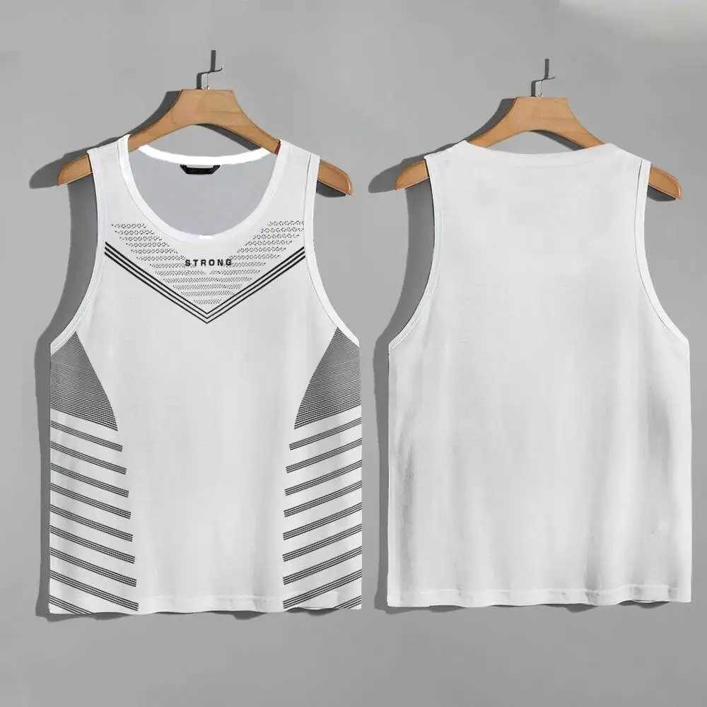 Fashion Quick Dry Breathable Male Vest Summer Casual Sleeveless Shirt Outdoor Fitness Sports Loose Tee Gym T-shirt Man Tank TopT250318