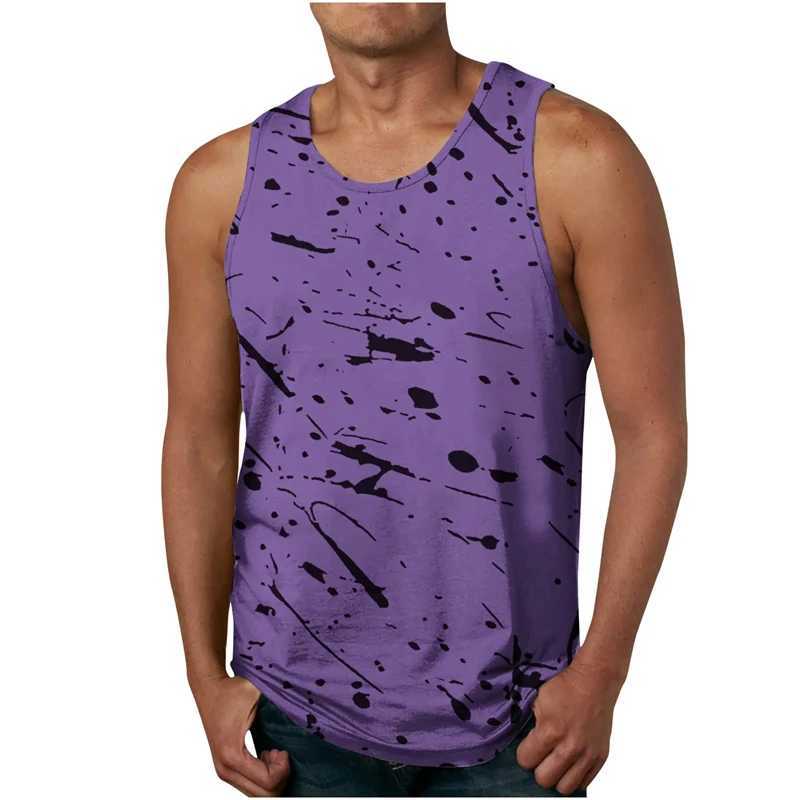 Simple Ink Dot Graphic Tank Tops For Men Fashion Summer Sleeveless 3D Printed Undershirts Tank Casual Oversized Kids Vest TopsT250318