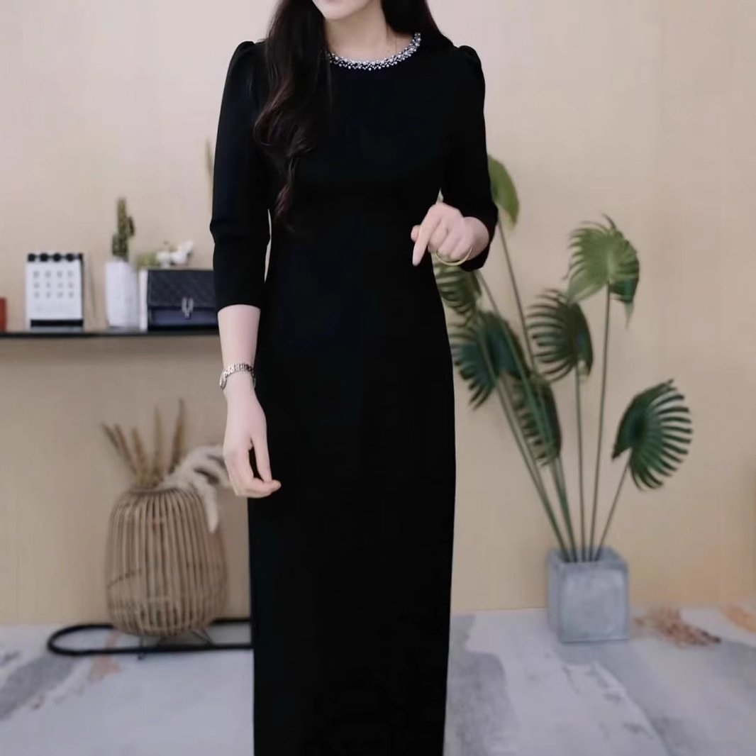 MU3200 Spring new style temperament Internet celebrity live broadcast hot style slim dress light luxury versatile women's clothing