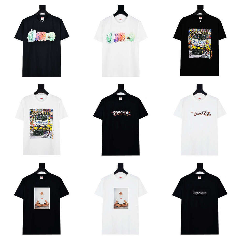 American Fashion Brand Pure Cotton High Street Short Sleeved Summer T-Shirt For Men And Women Loose Casual Top