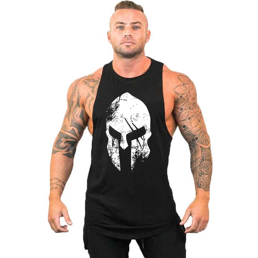 Gym Top Men Shirt Man Muscle Fit T-shirt Fitness Bodybuilding Stringer Vest Clothes Clothing Mens Singlets Muscular T-shirtsT250318
