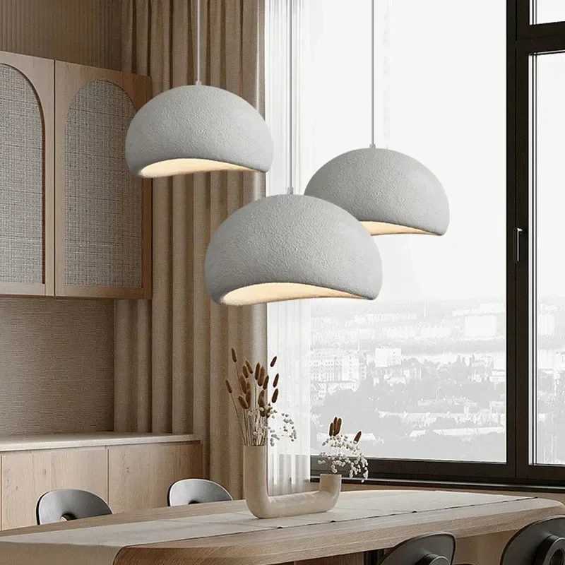 Nordic Wabi Sabi pendant light Modern LED Ceiling Chandeliers Hanging Lamp for Living Room Dining Bedroom Bar Home Decor Fixture X250307