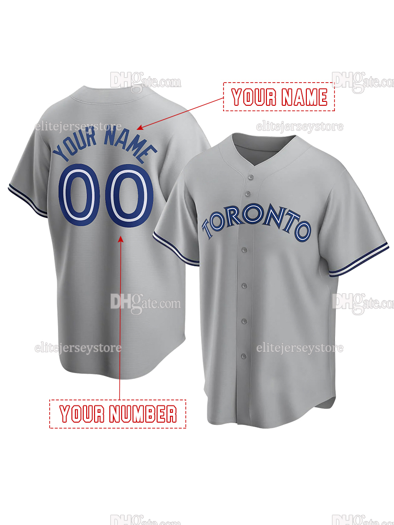 Personalized Custom Baseball Jersey Vladimir Guerrero Jr. Carter Springer Varsho Gimenez Bichette Kirk Scherzer Manoah Embroidered Letter Number Desig