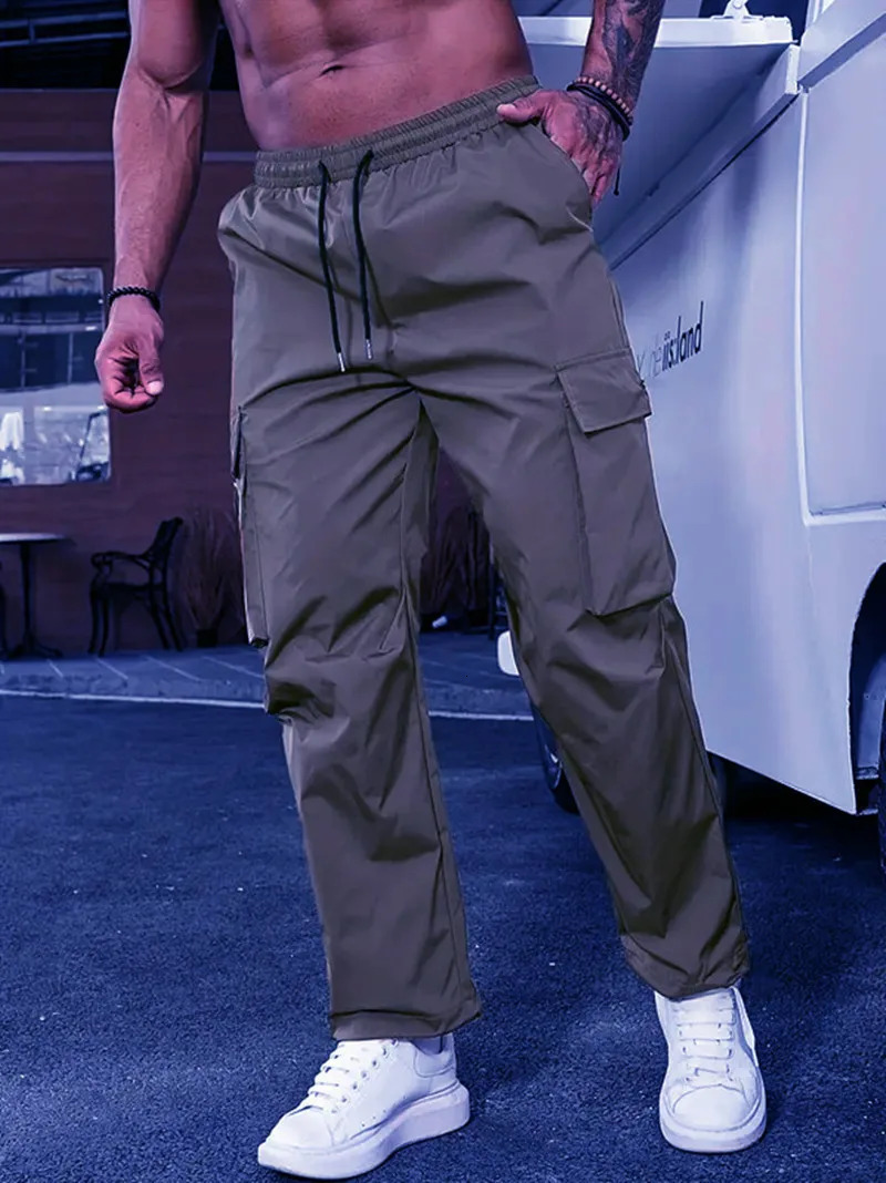 2024 Summer Mens Work Pants European and American Independent Station Lottery Multi Pocket Casual Pants 250305Z