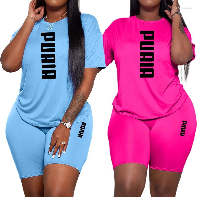 Women's Tracksuits Women Casual Sports Outfits Summer Home Outdoor Comfortable Cool Shorts Tracksuit 2pcs Set Urban Fashion Short Sleeve