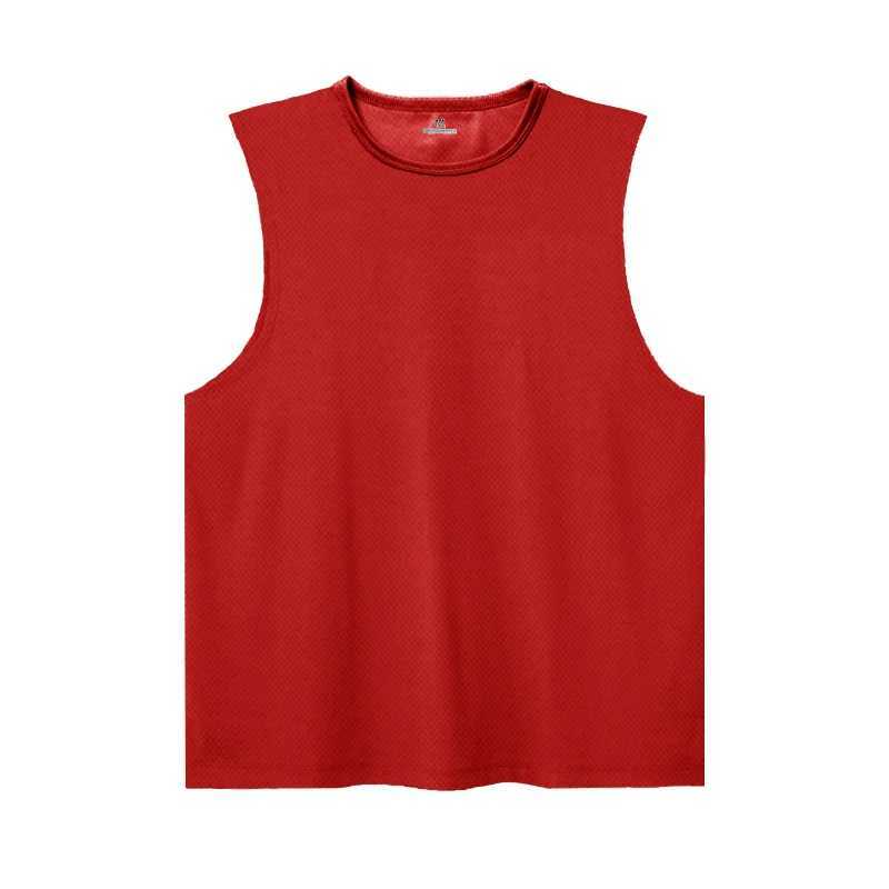Men Quick Dry Bodybuilding Stringer Singlets Mesh Sleeveless Blank T Shirt Fitness Breathable VestT250318