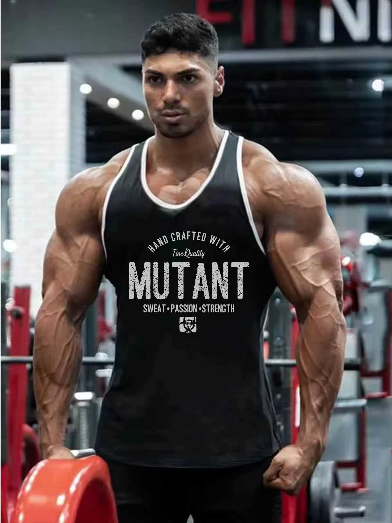 Mens quick-drying sleeveless sports T-shirt casual temperament versatile breathable complaint elastic high fashion T-shirtT250318