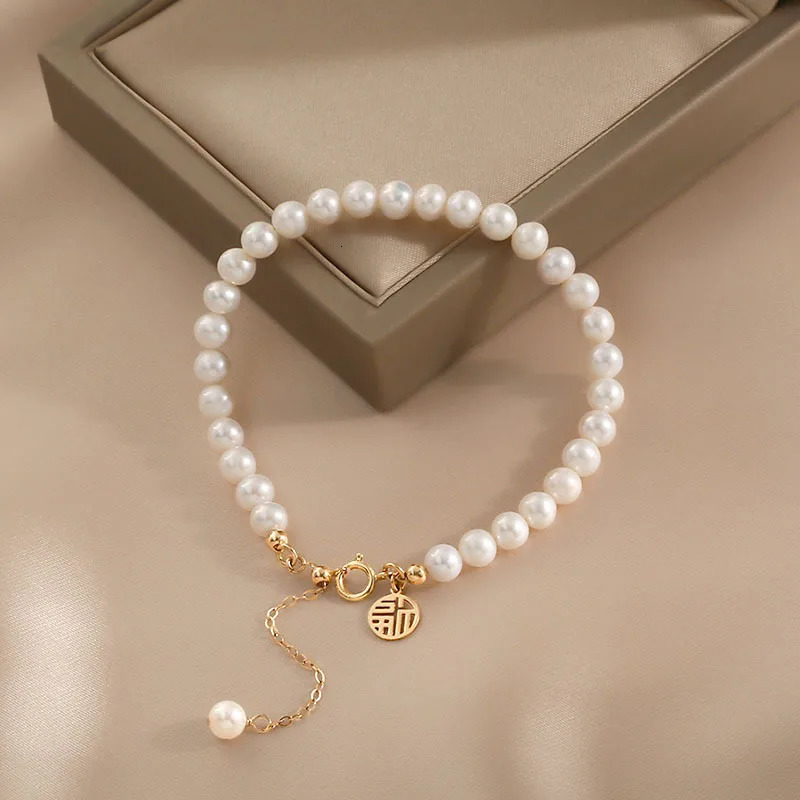 SUYU Freshwater Pearl Bracelet Summer Womens Light Versatile And Unique Bracelet Accessories 250303