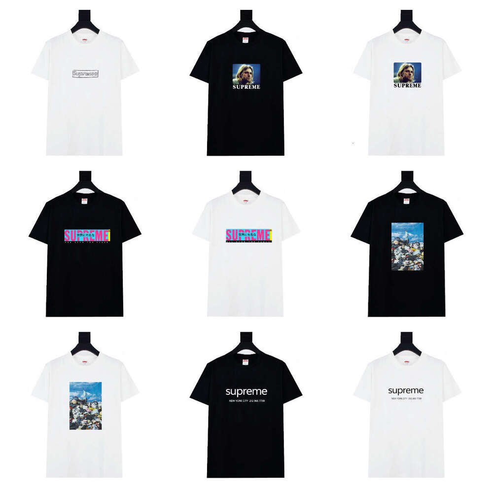 American Fashion Brand Pure Cotton High Street Short Sleeved Summer T-Shirt For Men And Women Loose Casual Top