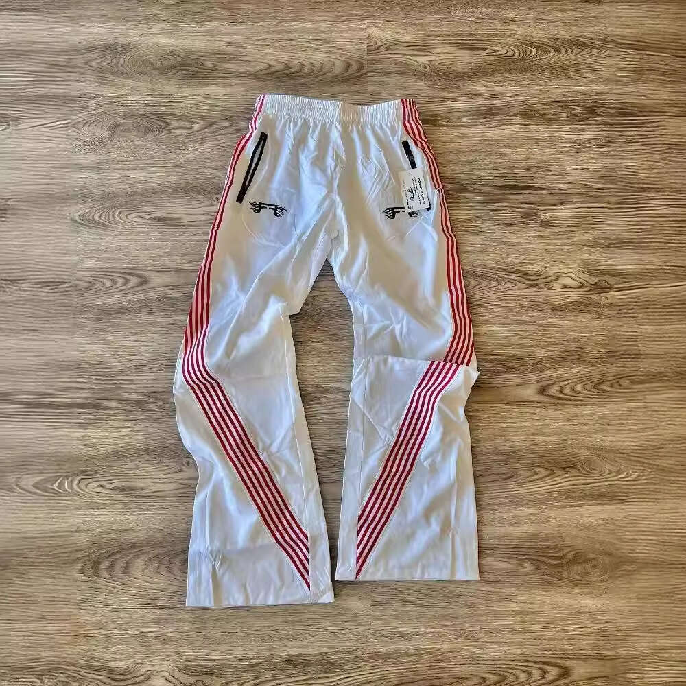 American style striped casual for men and women, y2k high street loose sports wide leg pants, track pants