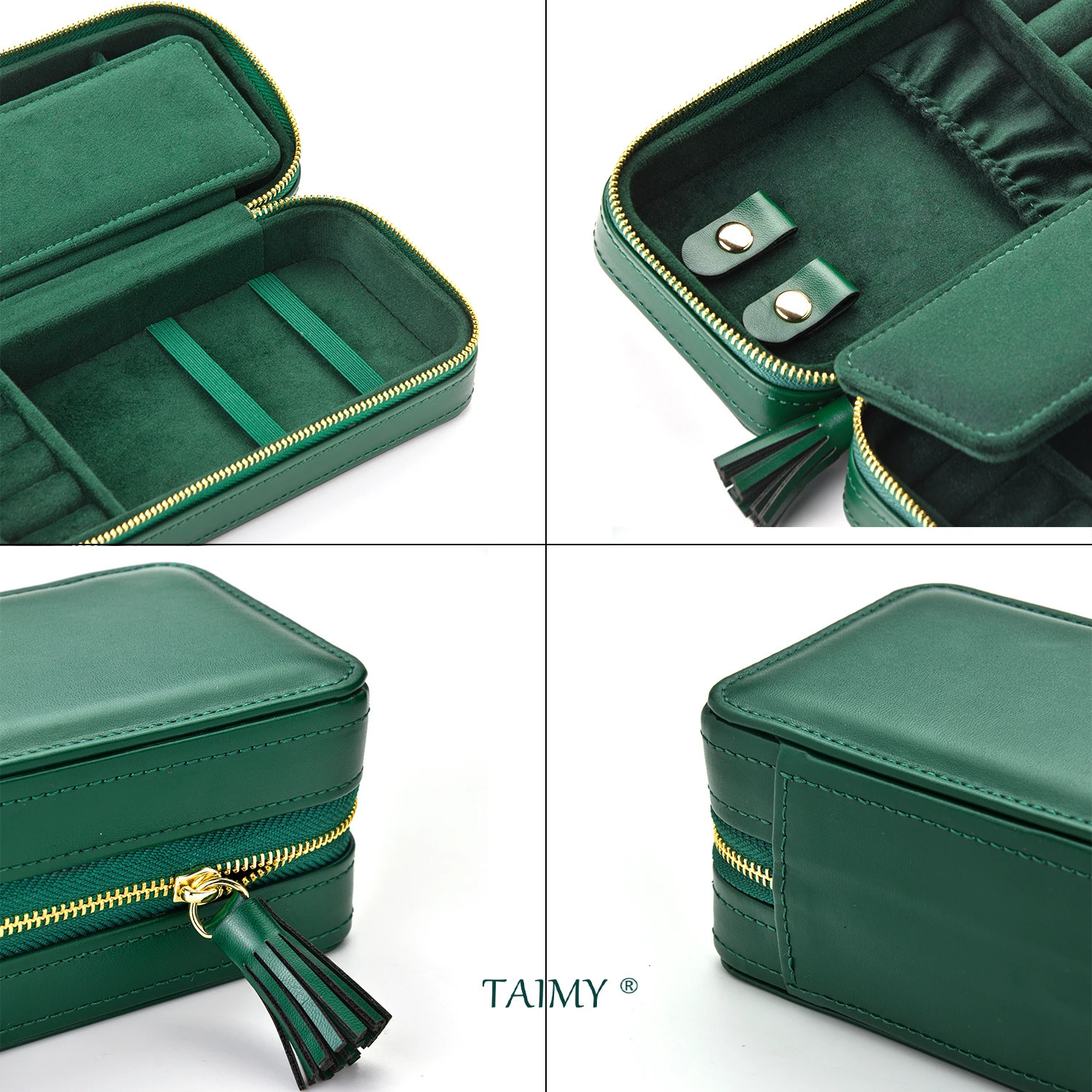 Pu Leather Jewelry Box Portable Travel Ring Watch Necklace Storage Case Jewellery Organizer Suitable Gifts For Boyfriend 250306