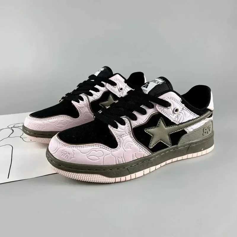High Street Trend Y2K Net Shoes Mens and Wens Hip Hop Punk Skates Make Old Star Skates Top Sneakers Wen Shoes Y250306