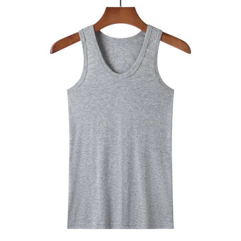 Summer Plus Size Men Clothing Tank Tops Black White Gray Singlets Sleeveless Fitness Men Vest Casual Bodybuilding Vest NewT250318