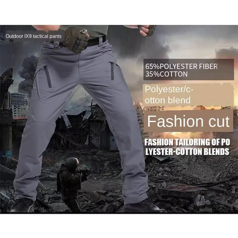 Lightweight tactical pants reinforced edition mens outdoor casual elastic work pants summer straight leg pants 250305Z