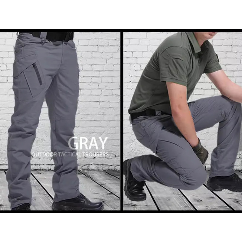 Lightweight tactical pants reinforced edition mens outdoor casual elastic work pants summer straight leg pants 250305Z
