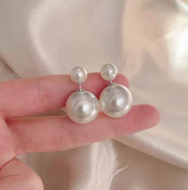 20Pair/Lot Fashion 925 Sterling Silver Needle Heart Pearl Rhinestone Stud Earrings For Women Mix Style Geometric Jewelry Party 231227