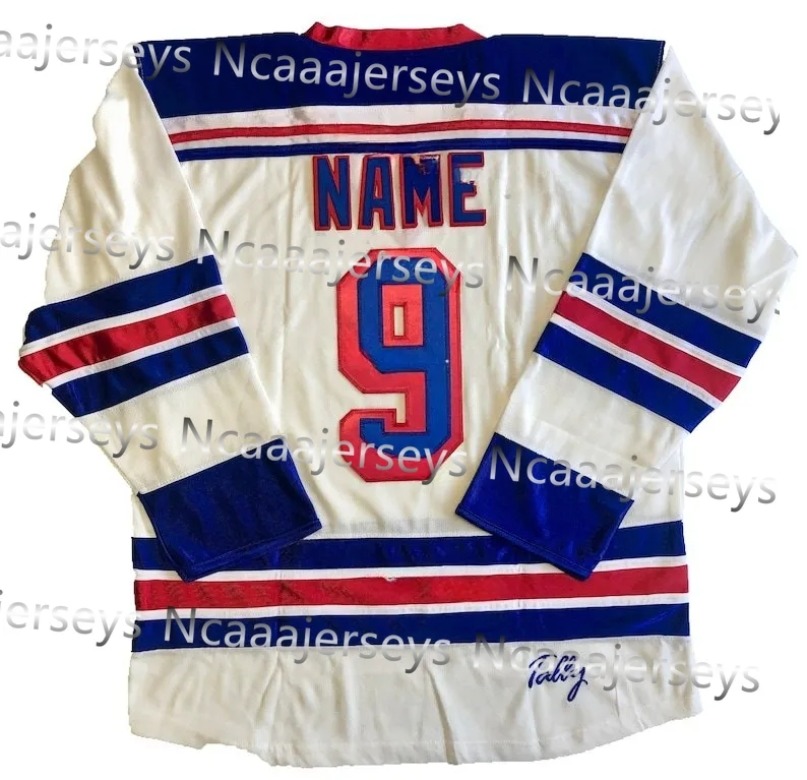 Personalized Custom Jersey Team USA Hockey Jerseys - Order Name Number This baseball uniform is a quick-drying custom-made sportswear for teenagers an
