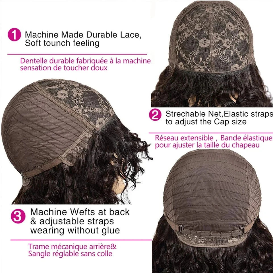 Jerry Curly Short Pixie Bob Cut Human Hair Wigs With Bangs For Women Wear To Go Peruvian Highlight Honey Water Wave Wigs 250306