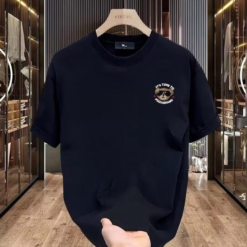 2025 Summer Popular Teddy Bear Printed Short Sleeve Trendy Designer Men s T shirt New Personalized Cartoon Fashion High Quality Top