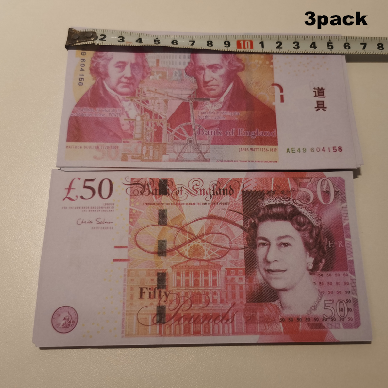 3pack Party Supplies Fake Money Banknote 5 10 20 50 100 200 500 US Dollar Euros Realistic Toy Bar Props Currency Movie Money Faux-billets Copy 100 PCS