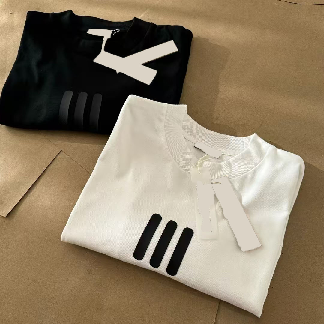 Men's T-shirt 2025 Spring Summer New Style Pattern Designer Round Neck Hoodie Short Sleeve Unisex Breathable and sweat absorbing sports T-shirt FOG Fast Shipping