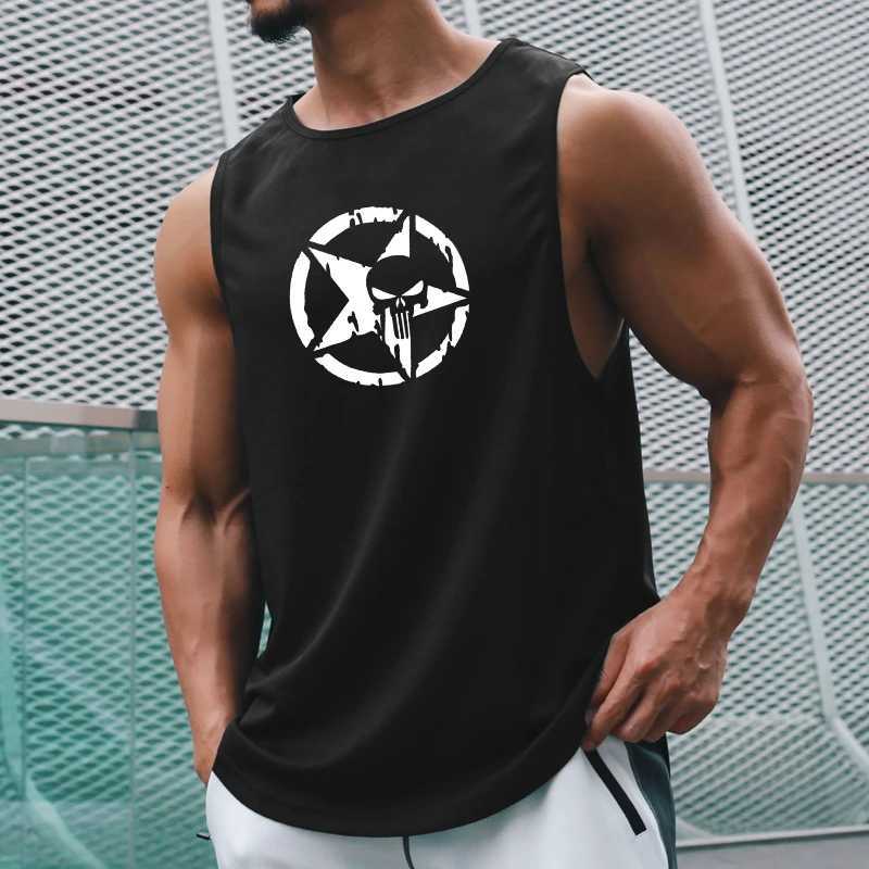 Mens Tops Tank Top Gym Clothing Tanks Camis Basketball Mesh T-shirts Singlets Bodybuilding T-shirt Fitness Wear Man TeesT250318