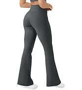 2025 New Arrivals Women's Yoga Boot Shaped Bottom Flared High Waisted Fitness Pants, Mocha mousse And Abdominal Compression Pants KLMY